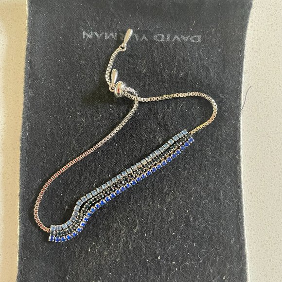 Sliver and blue adjustable Banana Republic bracelet - Picture 1 of 3
